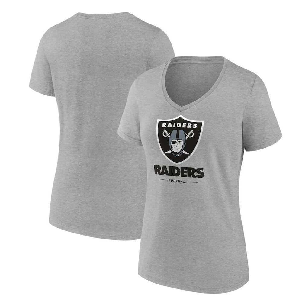 NFL Las Vegas Raiders Women's Logo Team Lockup V-Neck T-Shirt