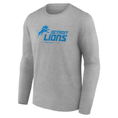 NFL Detroit Lions Logo Team Lockup Long Sleeve T-Shirt