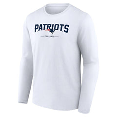 NFL New England Patriots Logo Team Lockup Long Sleeve T-Shirt