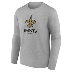 NFL New Orleans Saints Logo Team Lockup Long Sleeve T-Shirt