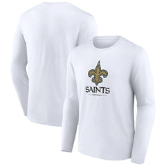 NFL New Orleans Saints Logo Team Lockup Long Sleeve T-Shirt