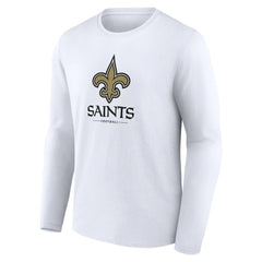 NFL New Orleans Saints Logo Team Lockup Long Sleeve T-Shirt