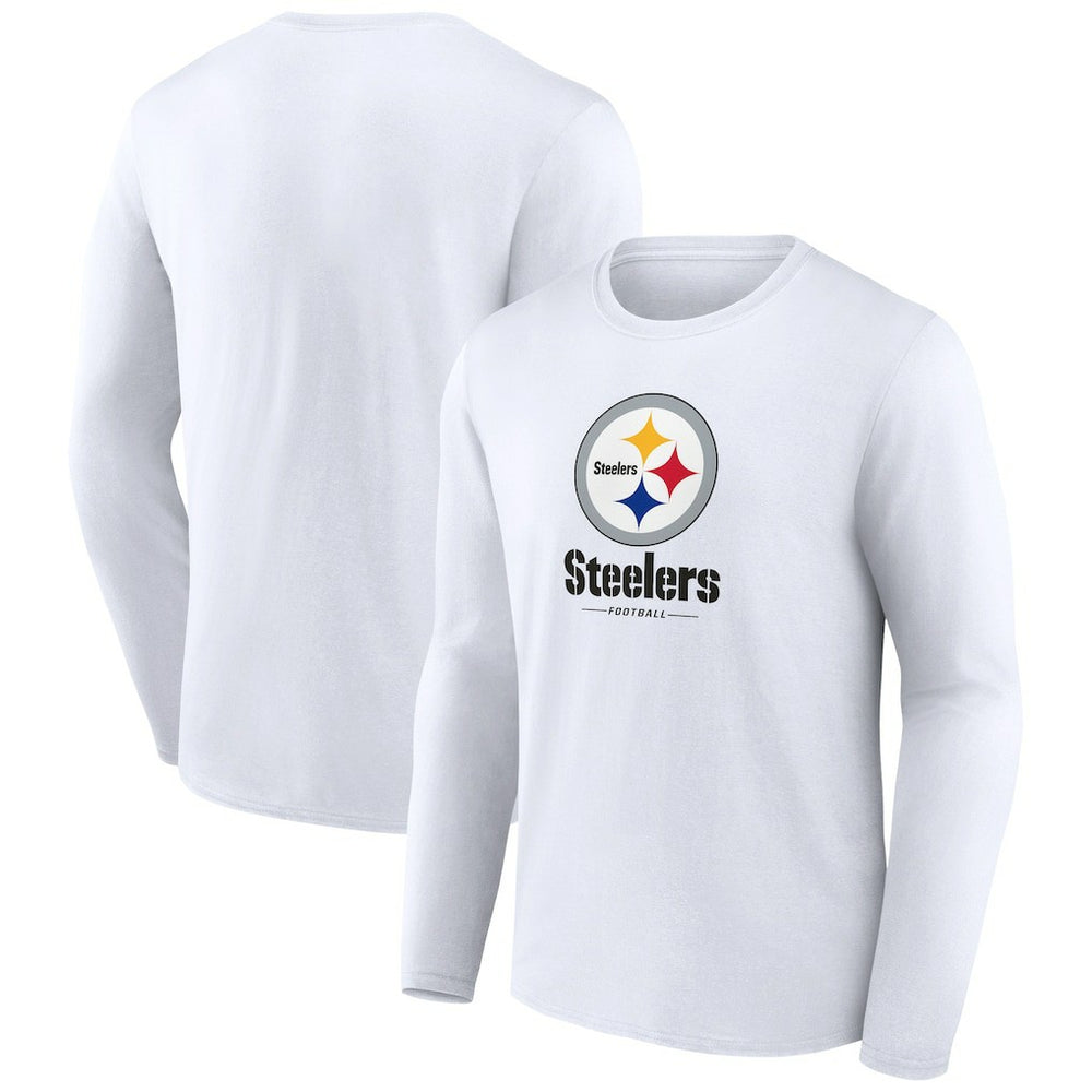 NFL Pittsburgh Steelers Logo Team Lockup Long Sleeve T-Shirt
