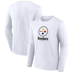 NFL Pittsburgh Steelers Logo Team Lockup Long Sleeve T-Shirt