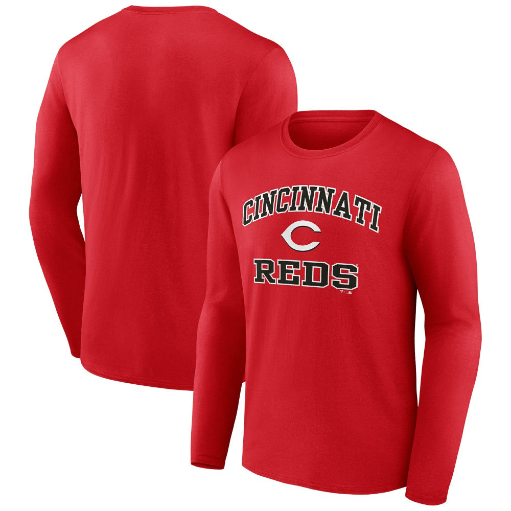 Cincinnati Reds Heart and Soul Long Sleeve T-Shirt - Red