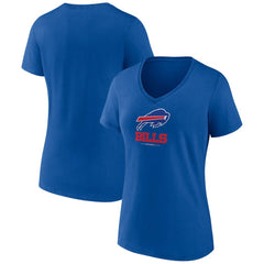 NFL Buffalo Bills Women's Logo Team Lockup V-Neck T-Shirt