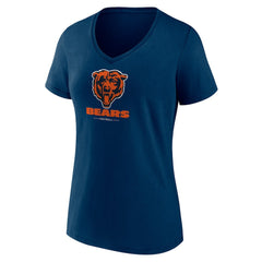 NFL Chicago Bears Women's Logo Team Lockup V-Neck T-Shirt