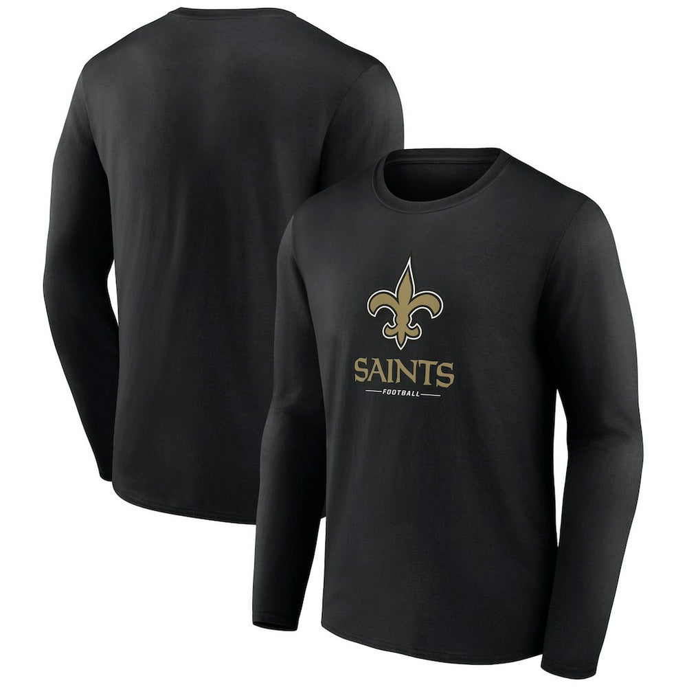 NFL New Orleans Saints Logo Team Lockup Long Sleeve T-Shirt