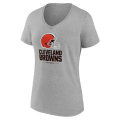 NFL Cleveland Browns Women's Logo Team Lockup V-Neck T-Shirt
