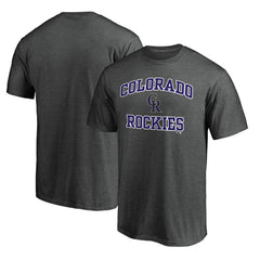Colorado Rockies Heart & Soul T-Shirt - Charcoal