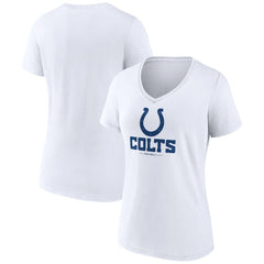 NFL Indianapolis Colts Women's Logo Team Lockup V-Neck T-Shirt