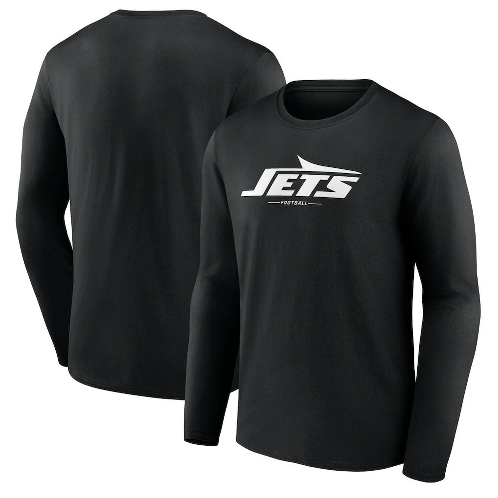 NFL New York Jets Logo Team Lockup Long Sleeve T-Shirt