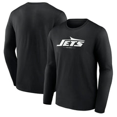 NFL New York Jets Logo Team Lockup Long Sleeve T-Shirt