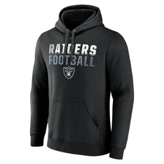 NFL Las Vegas Raiders Team Fade Out Fitted Pullover Hoodie