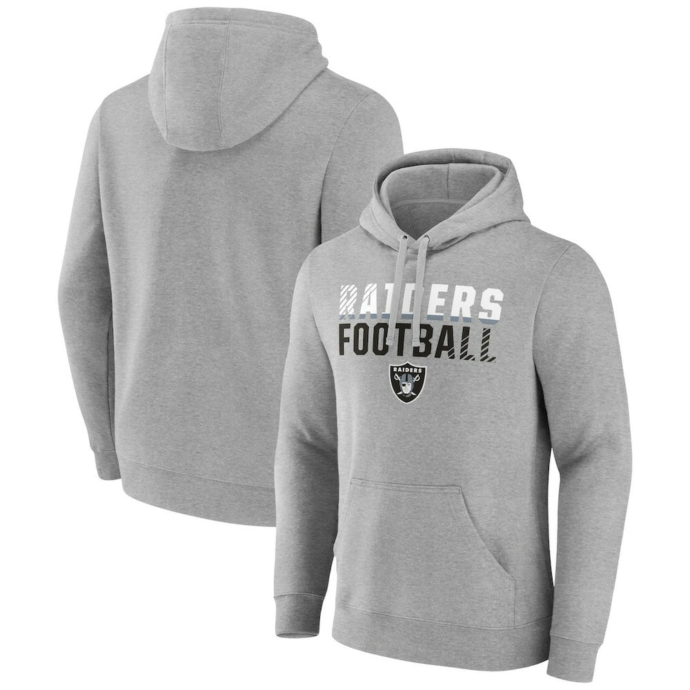 NFL Las Vegas Raiders Team Fade Out Fitted Pullover Hoodie