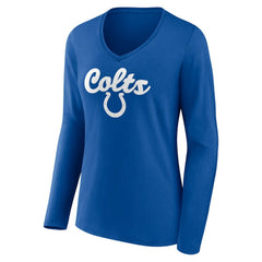 NFL Indianapolis Colts Women's Freehand Team Long Sleeve V-Neck T-Shirt