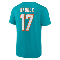 NFL Miami Dolphins Jaylen Waddle Player Icon Name & Number T-Shirt