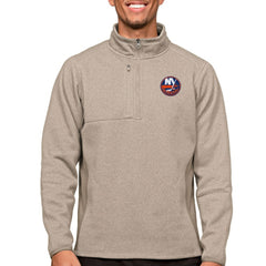 New York Islanders Antigua Course Quarter-Zip Pullover Top
