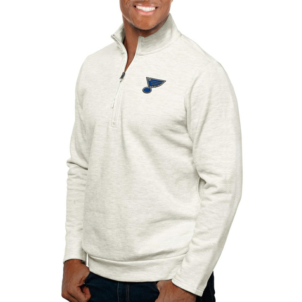 St. Louis Blues Antigua Gambit Quarter-Zip Pullover Top