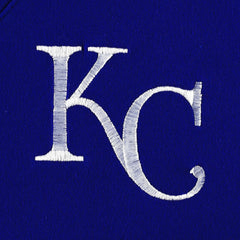 Kansas City Royals DKNY Sport Women's Lily V-Neck Pullover Sweatshirt - Royal