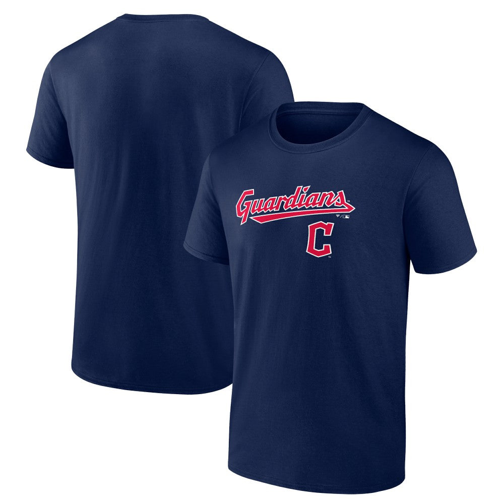 Cleveland Guardians Team Lockup T-Shirt - Navy