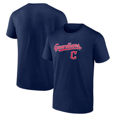 Cleveland Guardians Team Lockup T-Shirt - Navy