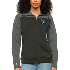 Seattle Kraken Antigua Women's Protect Full-Zip Hoodie