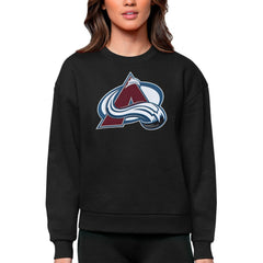 Colorado Avalanche Antigua Women's Team Logo Victory Crewneck Pullover Sweatshirt