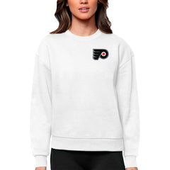 Philadelphia Flyers Antigua Women's Victory Crewneck Pullover Sweatshirt