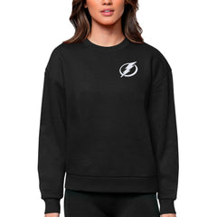 Tampa Bay Lightning Antigua Women's Victory Crewneck Pullover Sweatshirt