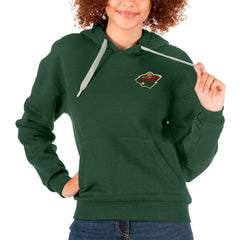 Minnesota Wild Antigua Women's Victory Pullover Hoodie