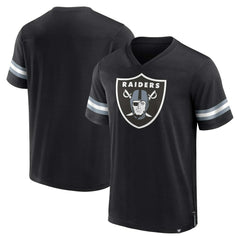 NFL Las Vegas Raiders Jersey Tackle V-Neck T-Shirt