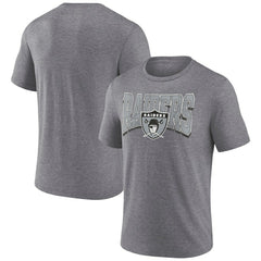 NFL Las Vegas Raiders Warped Block Tri-Blend T-Shirt