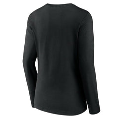 Pittsburgh Penguins Women's Team Logo Long Sleeve V-Neck T-Shirt