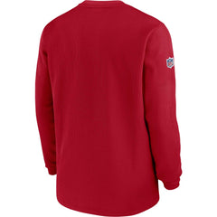 NFL Tampa Bay Buccaneers 2023 Sideline Throwback Heavy Brushed Waffle Long Sleeve Top