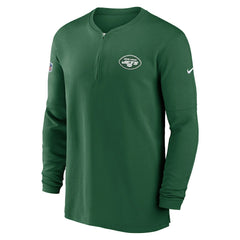 NFL New York Jets 2023 Sideline Performance Long Sleeve Tri-Blend Quarter-Zip Top