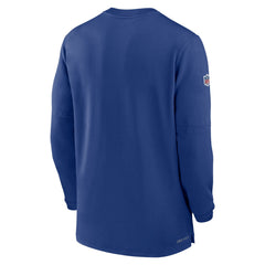 NFL New York Giants 2023 Sideline Performance Long Sleeve Tri-Blend Quarter-Zip Top