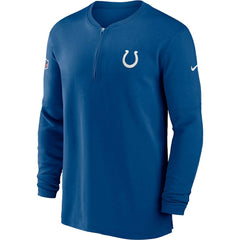 NFL Indianapolis Colts 2023 Sideline Performance Long Sleeve Tri-Blend Quarter-Zip Top