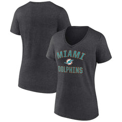 NFL Miami Dolphins Women's Victory Arch Team V-Neck T-Shirt
