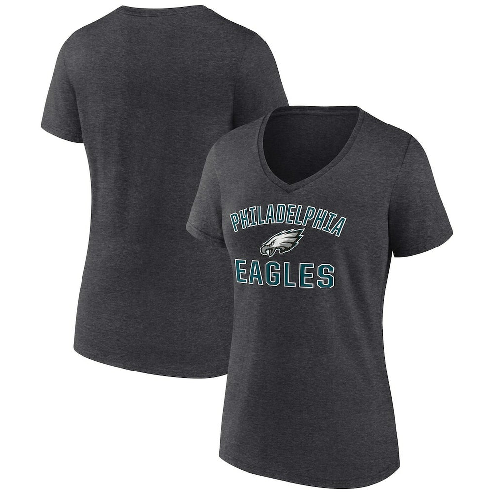 NFL Philadelphia Eagles Women's Victory Arch Team V-Neck T-Shirt