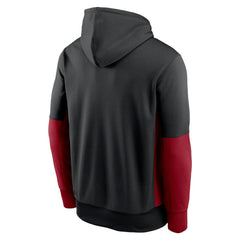 NFL Arizona Cardinals Color Block Fleece Performance Pullover Hoodie