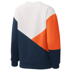 Houston Astros Starter Women's Shutout Pullover Sweatshirt - White/Navy