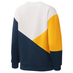 Milwaukee Brewers Starter Women's Shutout Pullover Sweatshirt - White/Navy