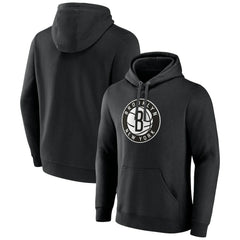 Brooklyn Nets Alternate Logo Pullover Hoodie - Black shop