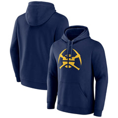 Denver Nuggets Alternate Logo Pullover Hoodie sale - Navy on sale