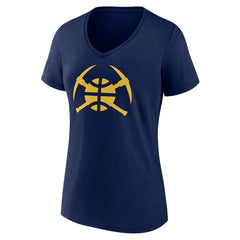 Denver Nuggets Women's Alternate Logo V-Neck T-Shirt sale - Navy discount