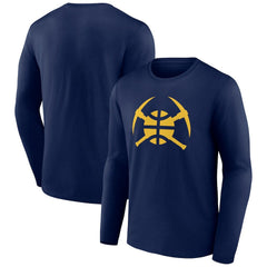 Denver Nuggets Alternate Logo Long Sleeve T-Shirt sale - Navy shop