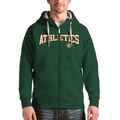 Athletics Antigua Team Logo Victory Full-Zip Hoodie - Green