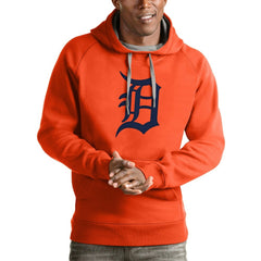 Detroit Tigers Antigua Victory Pullover Team Logo Hoodie - Orange