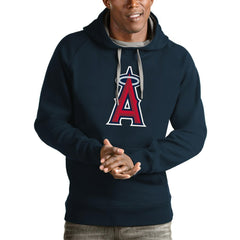 Los Angeles Angels Antigua Victory Pullover Team Logo Hoodie - Navy